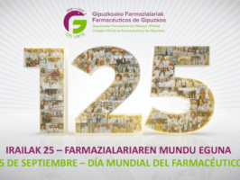 MÁS DE 1.200 FARMACÉUTICAS Y FARMACÉUTICOS GUIPUZCOANOS CELEBRAN EL DÍA MUNDIAL DE LA PROFESIÓN